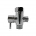 Toilet Diverter  USHANLIN Diverter Valve 304 Stainless Steel 3 Way Shut Off T-Valve Adapter for Handheld Toilet Bidet Spray Bathroom (1 Pack  T-Valve Adapter) - B07DY2KLZN